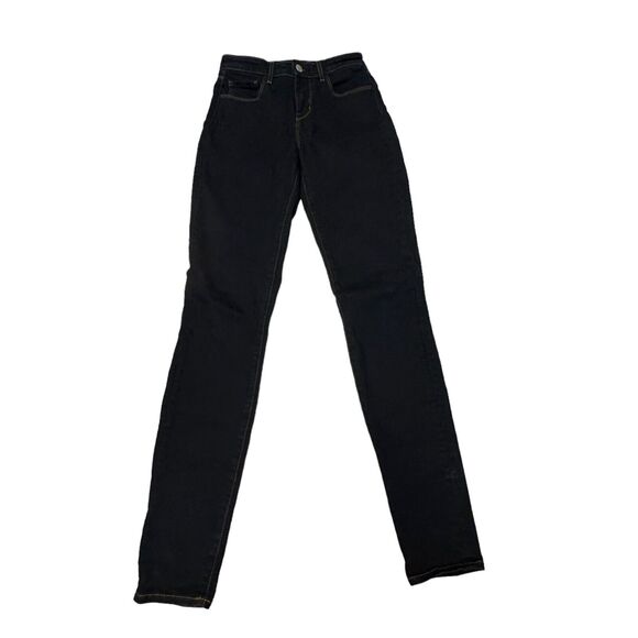 L'agence Marguerite Skinny High Rise Jeans Women's Size 24 Ink Black Pants - Picture 1 of 4